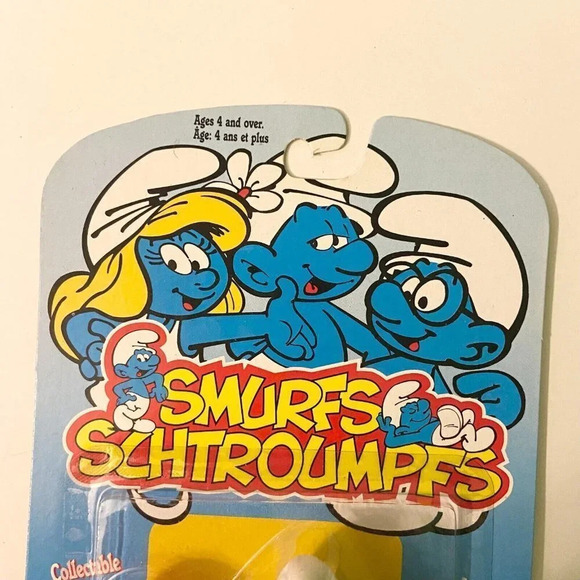 Vintage  1995 Scleich Peyo Smurfs Smurfette Tennis Irwin Smurf Toy Figure - Picture 5 of 12